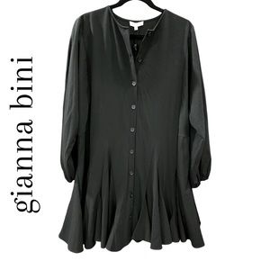 Gianni Bini Charlie solid black dress size medium